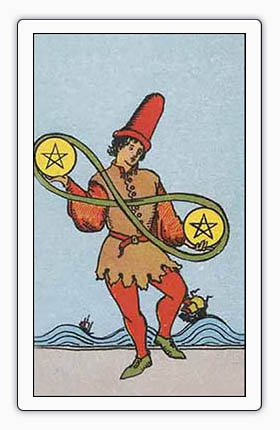 tarot pentakels 2