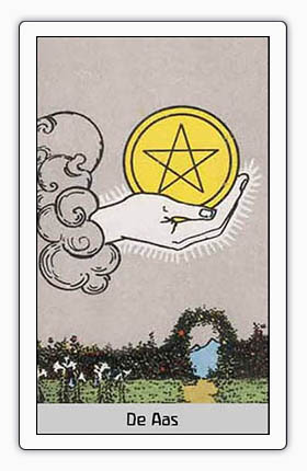 tarot pentakels de aas