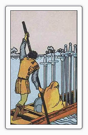 tarot zwaarden 6 tarot zwaarden 6